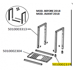 Pied plastique 2 series barbecue campingaz 5010002319