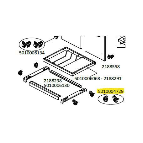 Ensemble roues (X2) barbecue CAMPINGAZ 5010004729