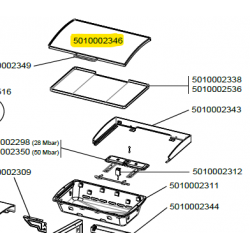 Couvercle 2 séries plancha L-LX-EX-EXB CAMPINGAZ 5010002346