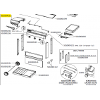 Etagère gauche ou droite grise foncée barbecue CAMPINGAZ 5010004251