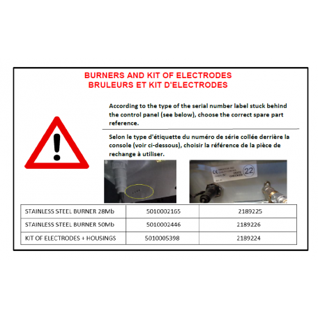 Kit électrodes + supports barbecue CAMPINGAZ 2189224