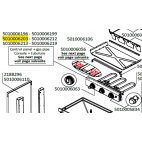 Console + tubulure réchaud 28Mb G1/2 sans électrode grise foncée barbecue CAMPINGAZ 5010006203