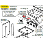 Console + tubulure 28Mb G1/2 sans électrode noire barbecue CAMPINGAZ 5010006196