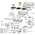 Couvercle sans thermomètre noir barbecue CAMPINGAZ 2187826