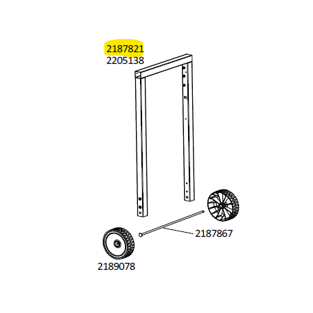 Tube en U pour chariot (X2) - modèles sans porte barbecue CAMPINGAZ 2187821