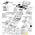 Consoles haut + bas grises foncées barbecue CAMPINGAZ 5010006612