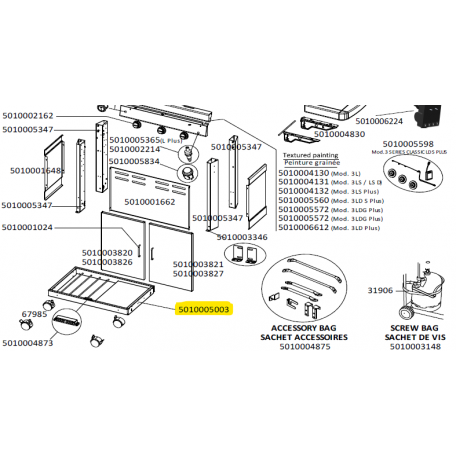 Châssis barbecue CAMPINGAZ 5010005003