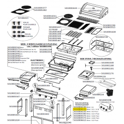 Consoles haut + bas - texture grise foncée barbecue CAMPINGAZ 5010004131