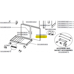 Porte droite sans poignée grise foncée barbecue CAMPINGAZ 5010003827