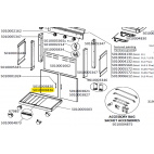 Porte gauche sans poignée grise foncée barbecue CAMPINGAZ 5010003826