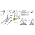 Porte droite sans poignée grise claire barbecue CAMPINGAZ 5010003821