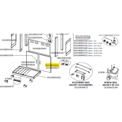 Porte droite sans poignée grise claire barbecue CAMPINGAZ 5010003821