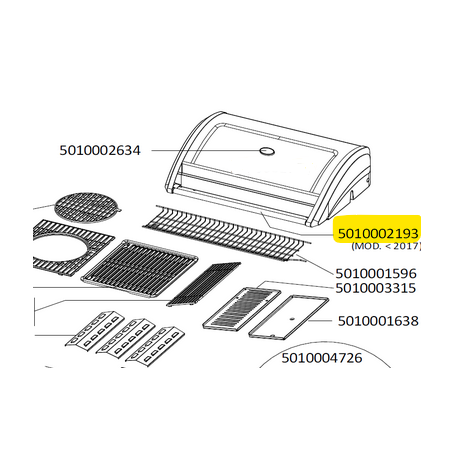 Poignée inox + isolant + embouts barbecue CAMPINGAZ 5010002193