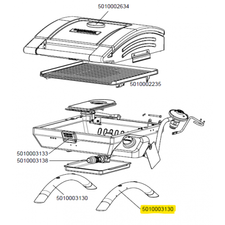 Pied avec embout plastique barbecue CAMPINGAZ 5010003130