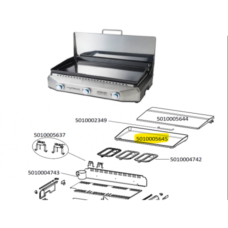 Plaque cuisson fonte émaillée plancha CAMPINGAZ 5010005645