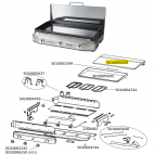 Couvercle inox plancha MASTER PLANCHA 3 LX CAMPINGAZ 5010005644