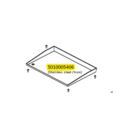 Plaque de cuisson inox + 4 vis supports plancha CAMPINGAZ 5010005406