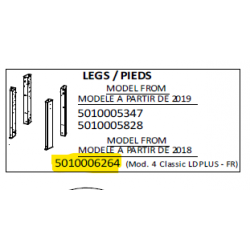 Kit pieds (X4) barbecue CAMPINGAZ 5010006264