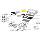 Couvercle émaillé avec thermomètre noir barbecue CAMPINGAZ 5010003285