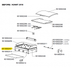 Console pour plancha L-LX CAMPINGAZ 5010002421