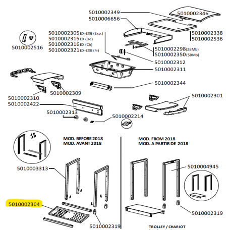 Support réservoir plancha CAMPINGAZ 5010002304