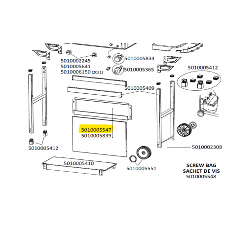 Jupes tôle plancha CAMPINGAZ 5010005547