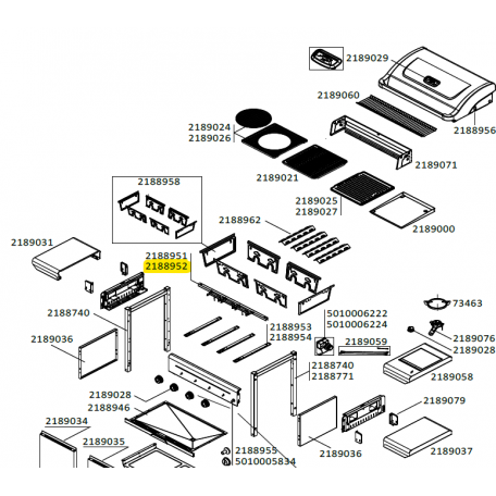 Support brûleur avec électrodes barbecue CAMPINGAZ 2188952