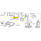 Porte droite sans poignée grise foncée barbecue CAMPINGAZ 5010003282