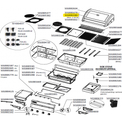 Couvercle inox avec thermomètre barbecue CAMPINGAZ 5010002289