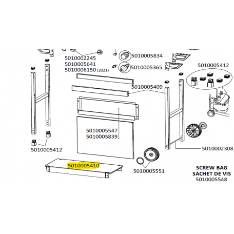 Support réservoir plancha CAMPINGAZ 5010005410