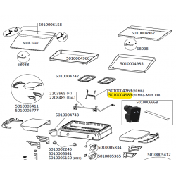 Electrodes + support 28mb plancha CAMPINGAZ 5010004989